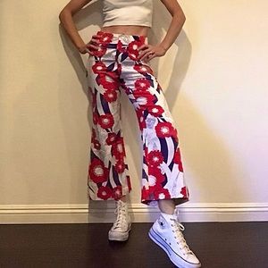 Vintage 70s floral flares